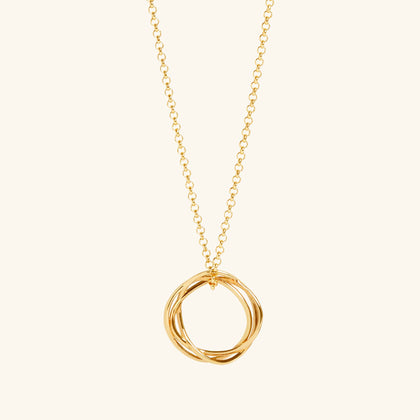 Karma Circle Necklace Gold